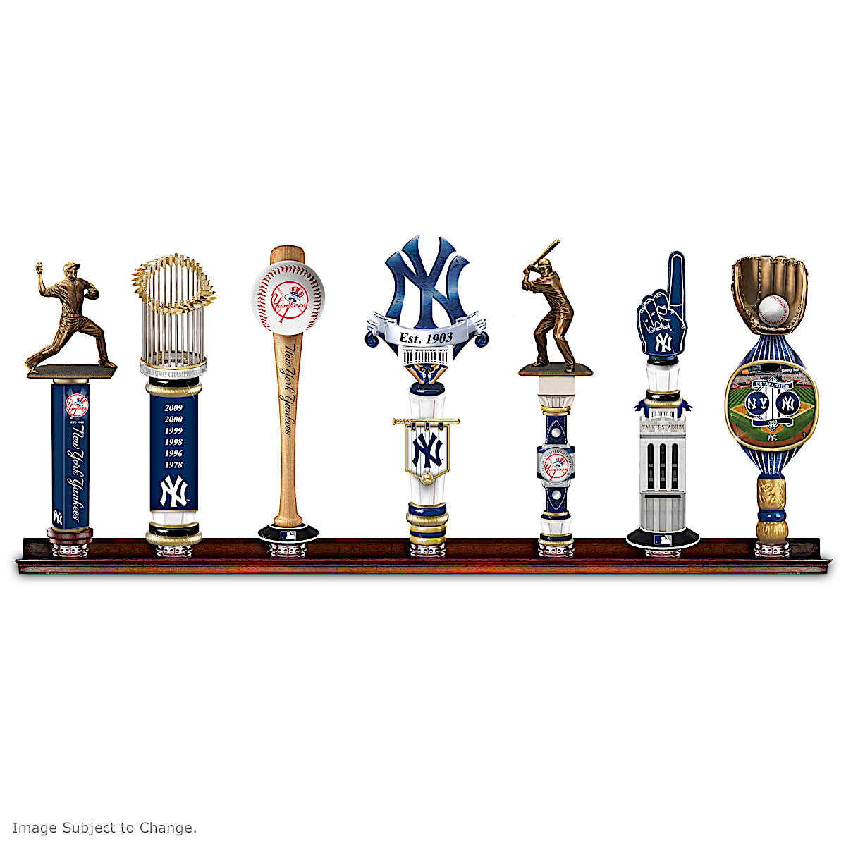 New York Yankees MLB Hand-Painted Beer Tap Handle Collection Featuring Team  Logo & Colors