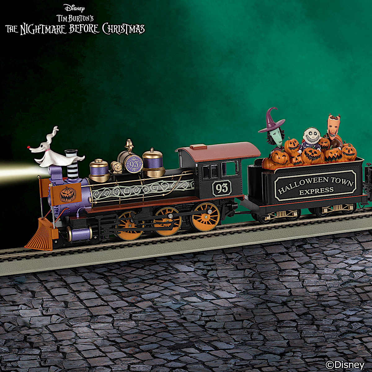 The Nightmare Before Christmas Illuminated Electric Train