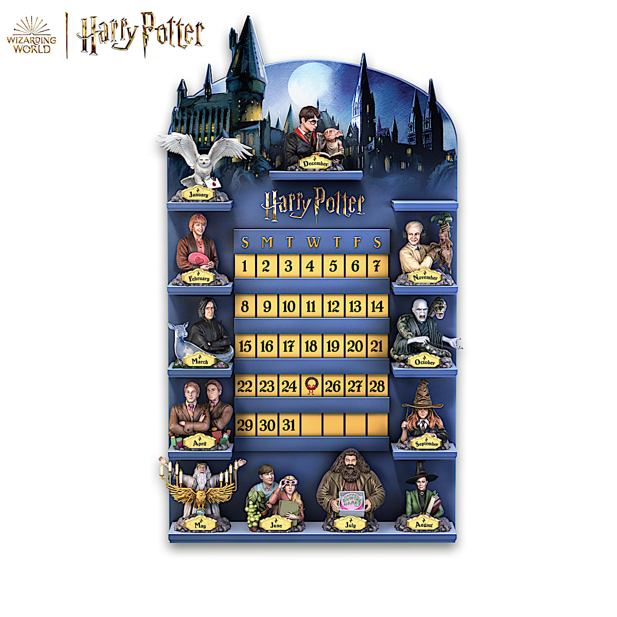 HARRY POTTER Perpetual Calendar Collection And HOGWARTS Castle Display