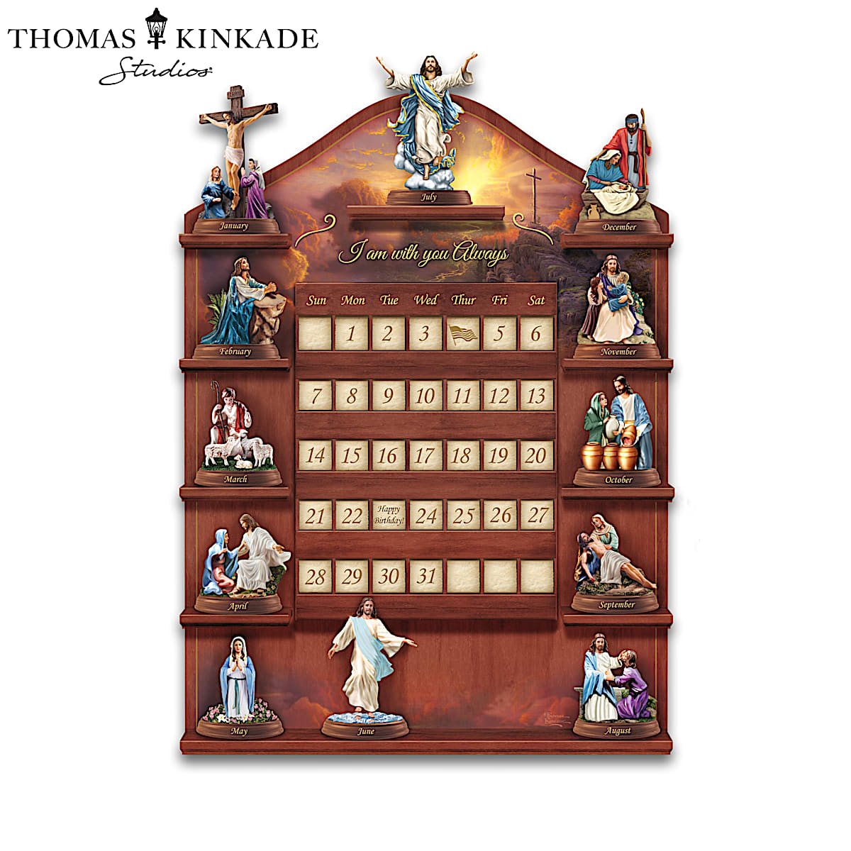 Thomas Kinkade Life Of Christ Religious Perpetual Calendar Collection