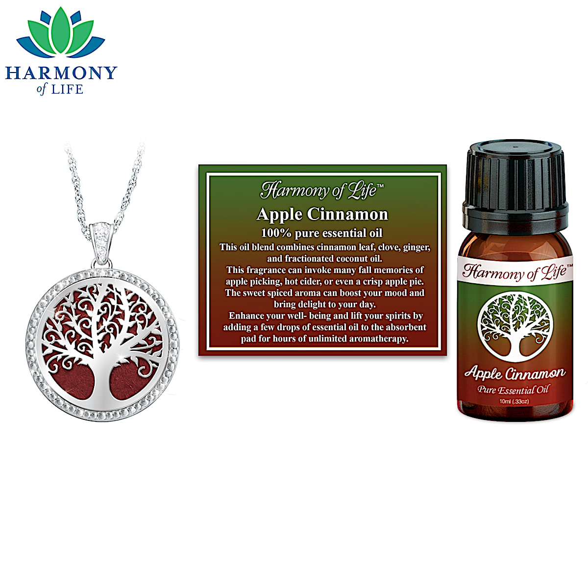 Essential oil pendant necklace top