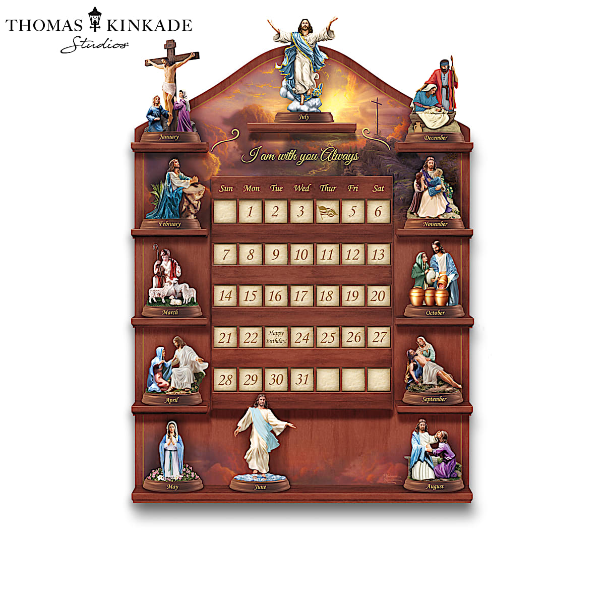 Thomas Kinkade Life Of Christ Religious Perpetual Calendar Collection
