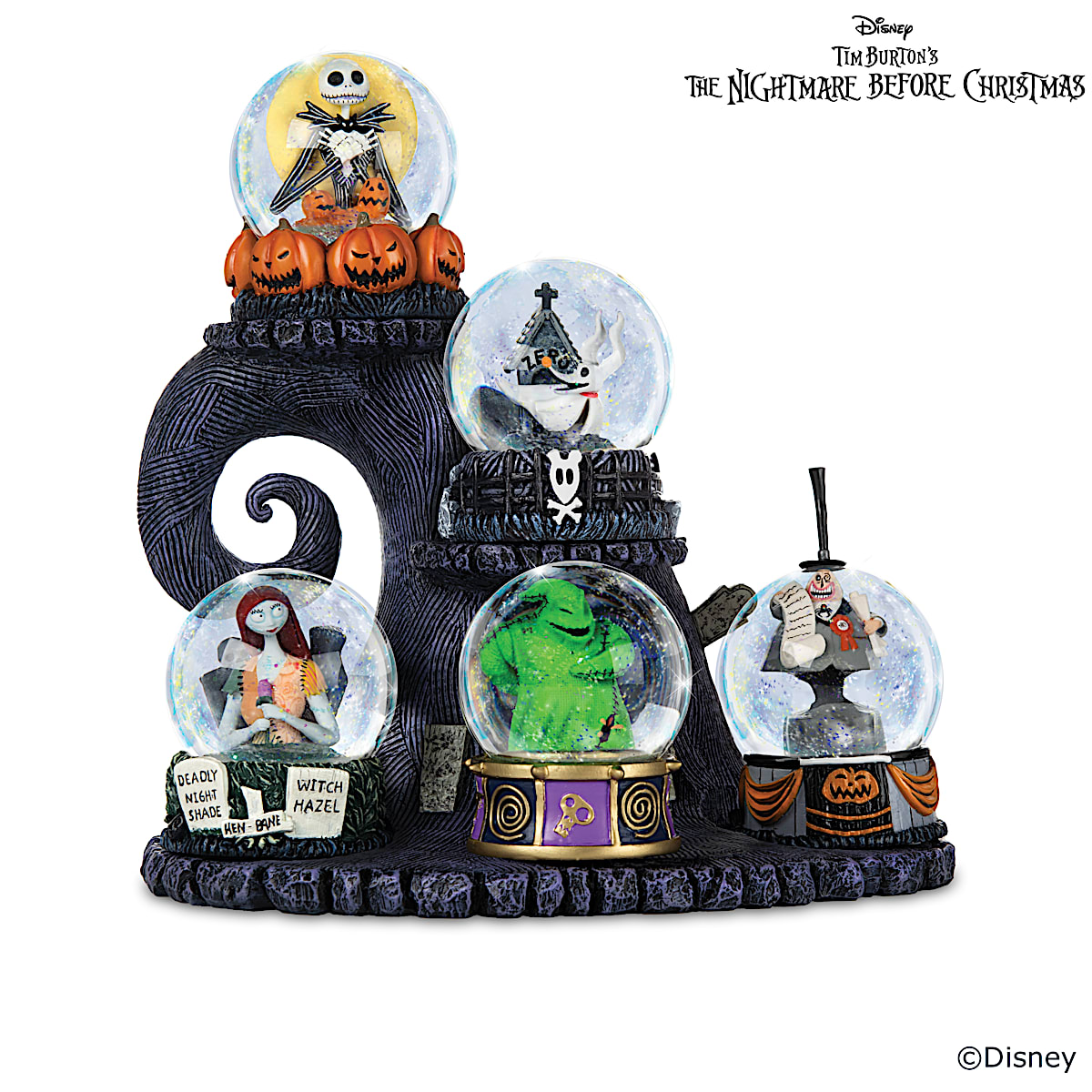 The Nightmare Before Christmas Glitter Globe Collection