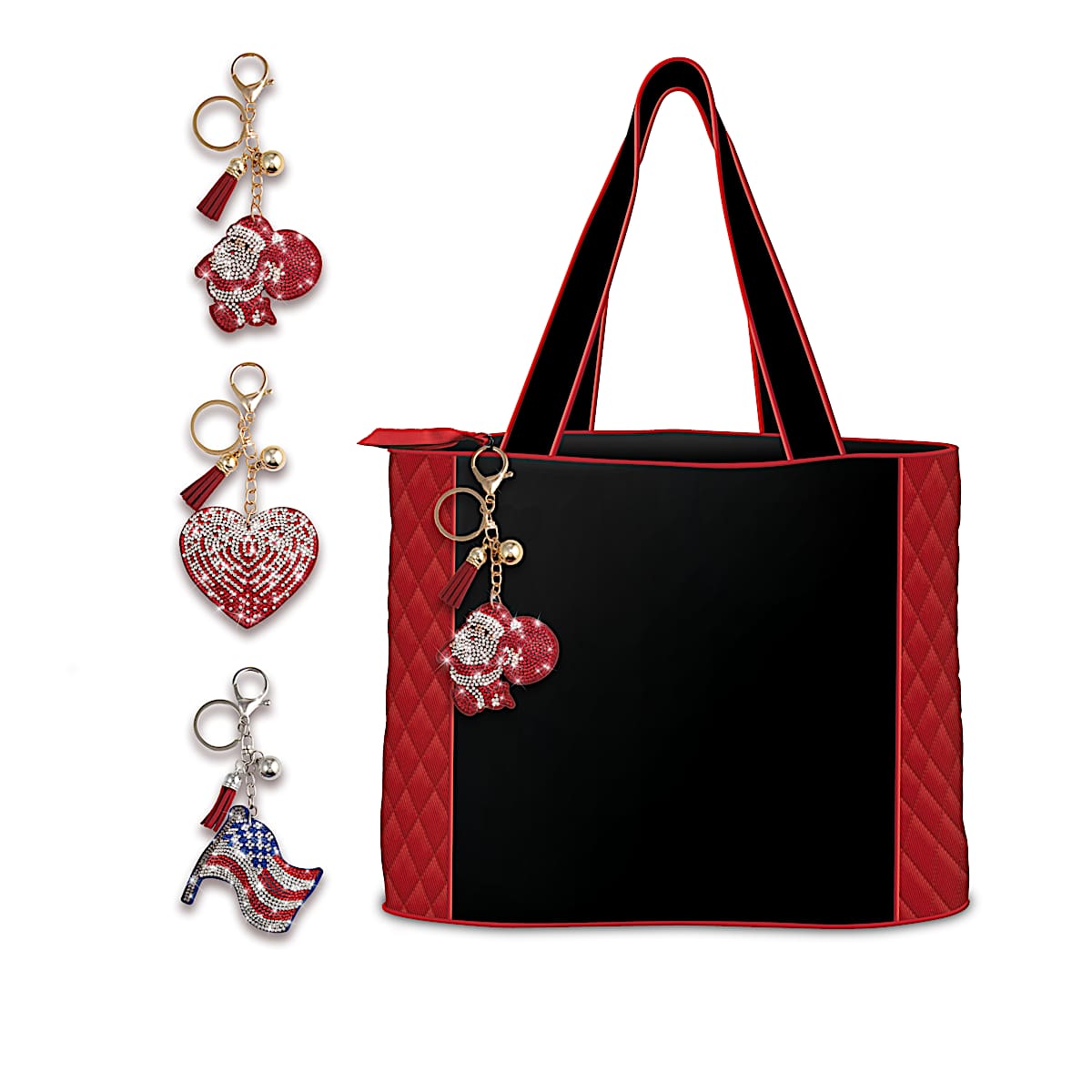 The bradford exchange quilted women's tote bag deals