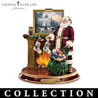 Thomas Kinkade Illuminated Santa Figurine Collection