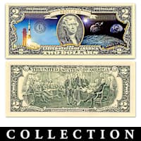 BANKNOTESコレクション② 22枚 All-New U.S. Space Race $2 Dollar Bills Currency Collection With
