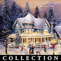 Thomas Kinkades Collectible Village Christmas Collection