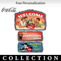 COCA-COLA Personalized Welcome Sign Collection Featuring Colorful