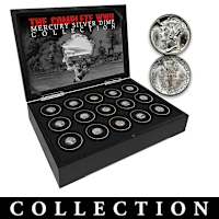 WWII Coin Collection That Includes 90% Silver Mercury Dimes Struck
