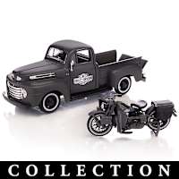 American Legend Rolls On 1:24-Scale Diecast Truck And Motorcycle