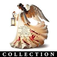 Blake Jensen Illuminated Angel Figurines With Remembrance Cardinal