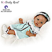 "Alicia" Touch-Activated Interactive Baby Girl Doll