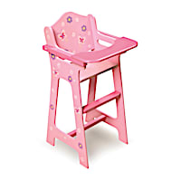 Blossoms And Butterflies High Chair Baby Doll Accessory