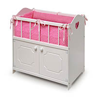 Storage Doll Crib Baby Doll Accessory Set