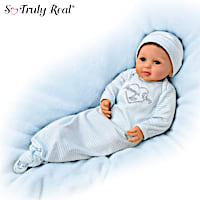 "Mommy's Boy" Realistic Baby Doll With Magnetic Pacifier