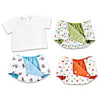 Boy Diaper Covers And T-Shirt Baby Doll Accessory Set