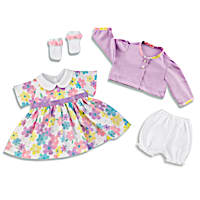 Cute And Classic Dress Baby Doll Accessory Set