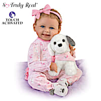 Interactive Layla Doll With Plush Puppy "Giggle" And "Bark"