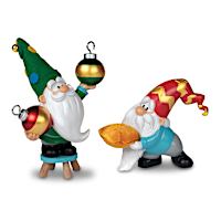 Bauble And Bolster Christmas Tree Gnome Figure Set