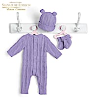 First Cuddles Knit Sleeper Baby Doll Accessory Set