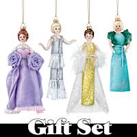 Decked In Elegance Blown Glass Ornament Set