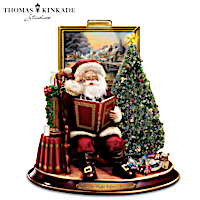 Thomas Kinkade Night Before Christmas Narrating Santa
