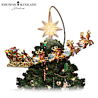 Thomas Kinkade Holidays in Motion Tree Topper