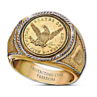 The 1839 $5 Eagle Proof Ring