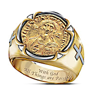 Face Of Faith: Christ Coin Ring