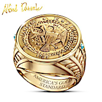 Alfred Durante Brasher Doubloon Coin Ring