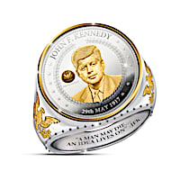 The JFK 100th Anniversary Legacy Silver Coin Ring