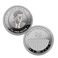 The President Kennedy 99.9&#37; Silver One Ounce Proof Coin