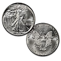 The First Year Of Issue Eagle Silver Coin