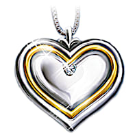The Diamond Heart-Shaped Pendant For Daughter-In-Law