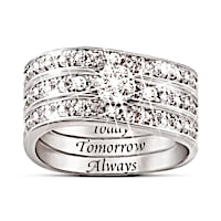 Hidden Message Of Love Diamond Ring