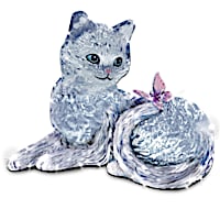 "Smitten Kitten" Crystal Figurine