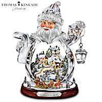 Thomas Kinkade Crystal 3D Santa Claus Figurine