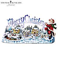 "Thomas Kinkade Santa's Inspiration": Lights, Music, Motion