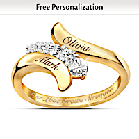 Our Love Grows Stronger Personalized Journey Ring