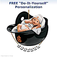 Personalized "Giants Fan" Baby's First Christmas Ornament