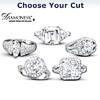 Diamonesk Simulated Diamond Ring In High-Fashion Styles