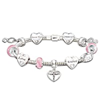 Nurse Charm Bracelet With 11 Charms And Crystals