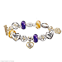 Go Vikings! #1 Fan Charm Bracelet