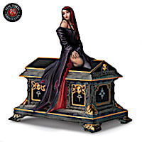 Gothic Vampire Queen And Crypt Music Box