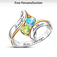 Loving Embrace Personalized Ring