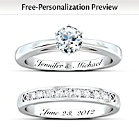 Our Forever Love Personalized Diamond Bridal Ring Set