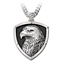 "Strength And Pride" Stainless Steel Eagle Pendant Necklace