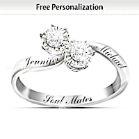 Soul Mates Personalized Diamond Ring