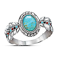 "Sedona Sky" Sterling Silver And Turquoise Ring