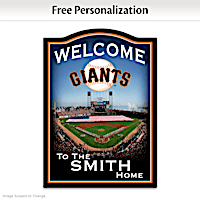 San Francisco Giants Welcome Sign Personalized With Name